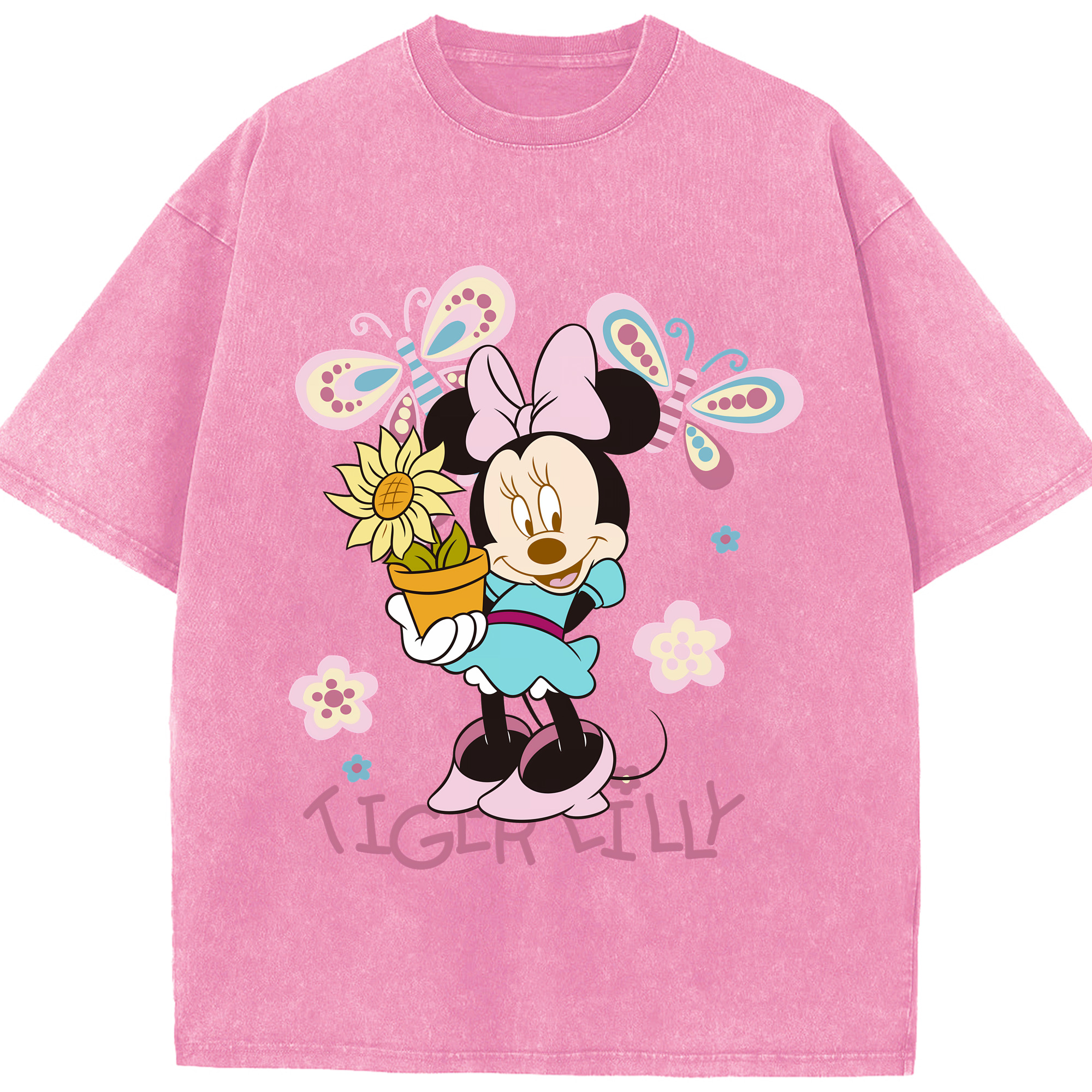 （画像用） ミッキーマウス Mickey Mouse 綿100% ヴィンテージ風 半袖Tシャツ（フロントプリント）